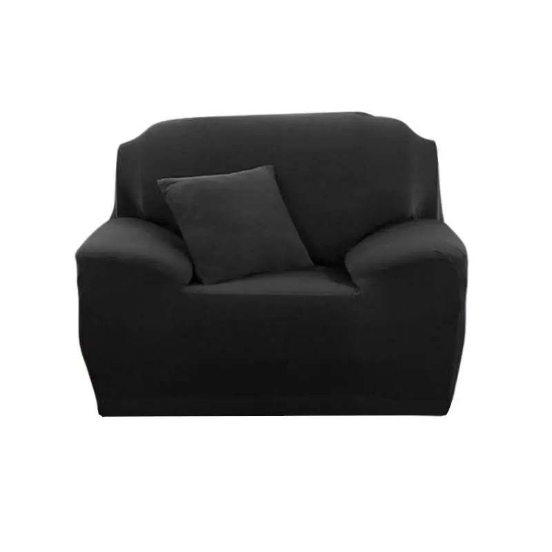 Single Sofa Cover Black 90-140cm